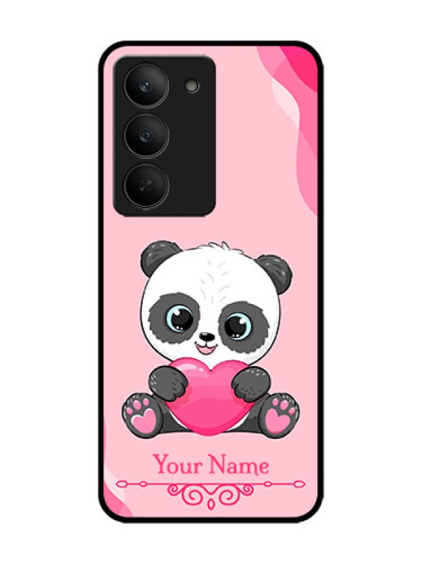 Custom Realme 14x 5G Custom Glass Phone CaseCute Panda Design
