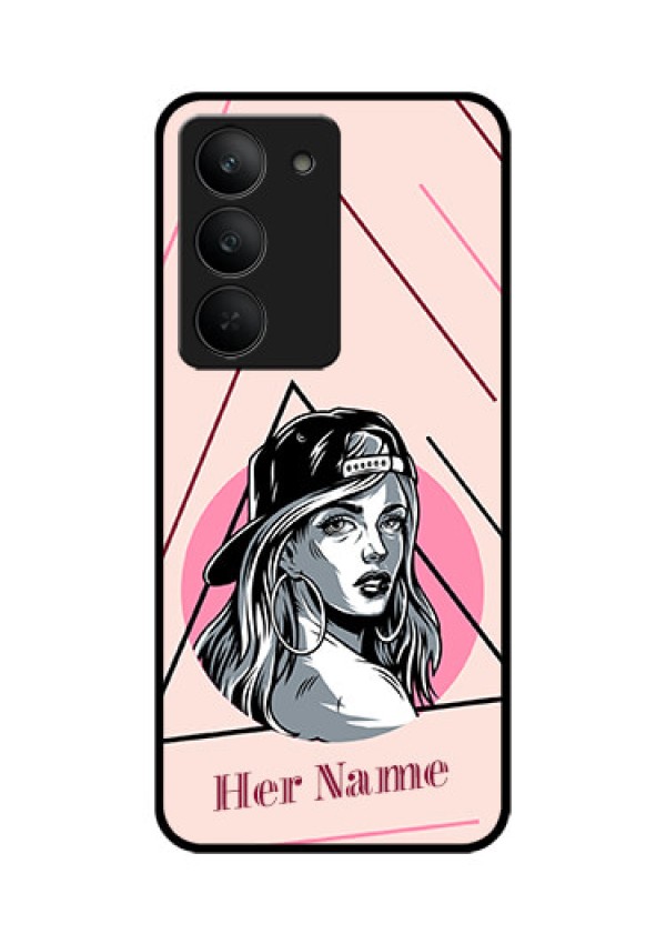 Realme 14x 5G Custom Glass Phone CaseRockstar Girl Design
