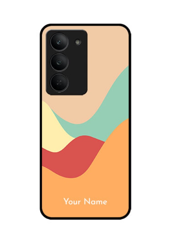 Realme 14x 5G Custom Glass Phone CaseOcean Waves Multi - Colour Design