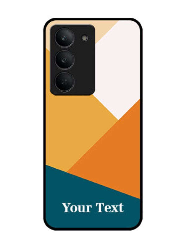 Custom Realme 14x 5G Custom Glass Phone CaseStacked Multi - Colour Design