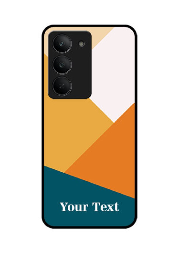 Realme 14x 5G Custom Glass Phone CaseStacked Multi - Colour Design