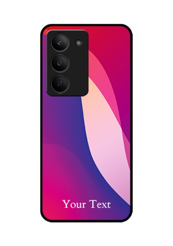 Realme 14x 5G Custom Glass Phone CaseDigital Abstract Overlap Design