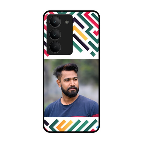 Realme 14x 5G Custom Glass Phone CaseColorful Maze Pattern Design Realme 14x 5G Custom Glass Phone CaseColorful Maze Pattern Design