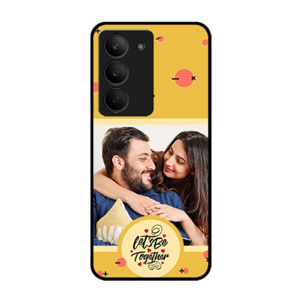 Realme 14x 5G Custom Glass Phone CaseLets Be Together Design Realme 14x 5G Custom Glass Phone CaseLets Be Together Design