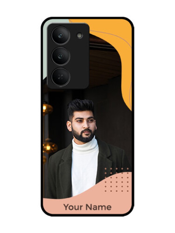 Custom Realme 14x 5G Custom Glass Phone CaseTri - Coloured Overlay Design