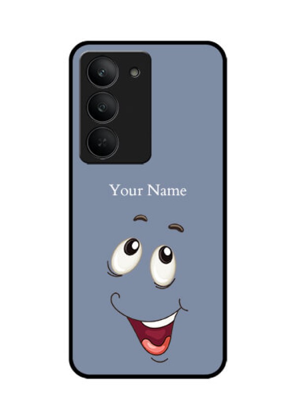 Realme 14x 5G Custom Glass Phone CaseLaughing Cartoon Face Design