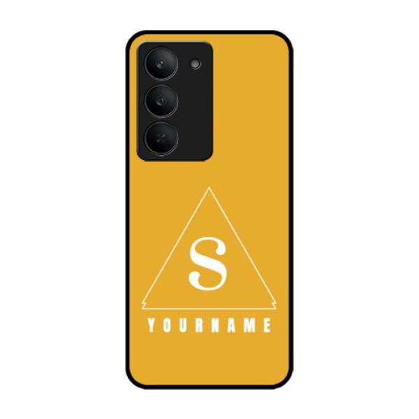Realme 14x 5G Custom Glass Phone CaseSimple Triangle Design Realme 14x 5G Custom Glass Phone CaseSimple Triangle Design