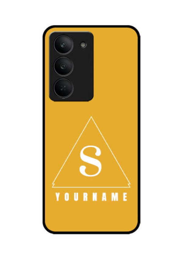 Realme 14x 5G Custom Glass Phone CaseSimple Triangle Design