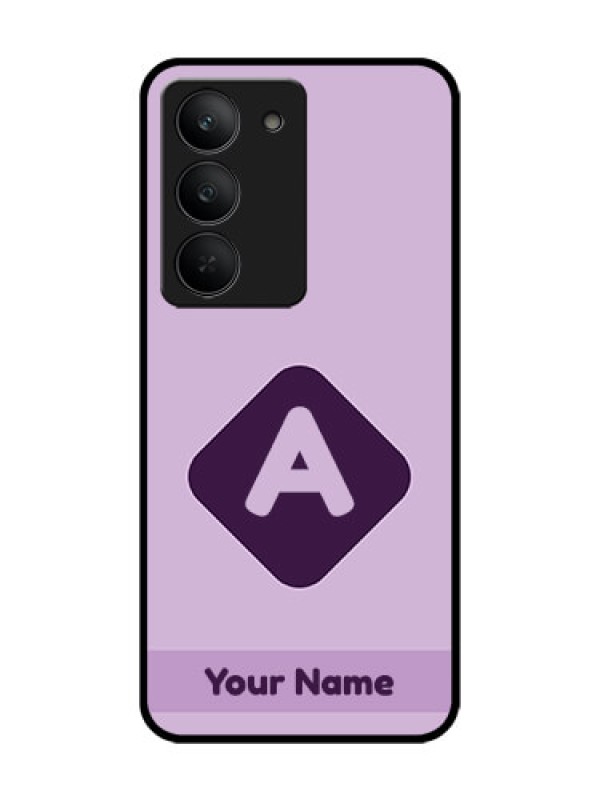 Custom Realme 14x 5G Custom Glass Phone CaseCustom Letter In Curved Badge Design