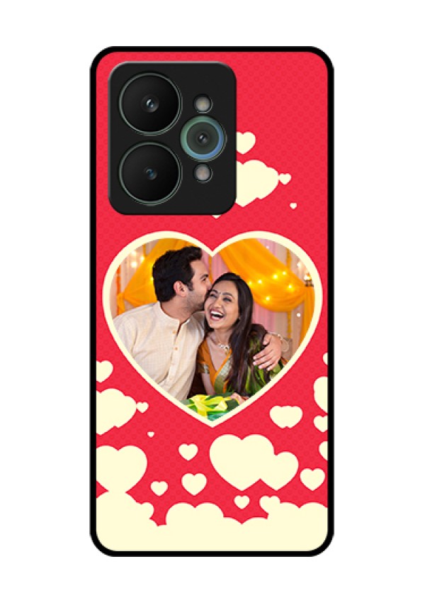 Realme 15 5G Custom Glass Phone Case - Love Symbols Phone Cover Design