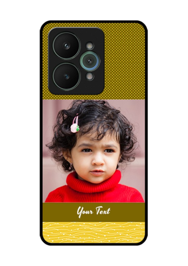 Realme 15 5G Custom Glass Phone Case - Simple Green Color Design