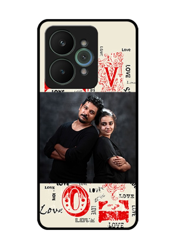 Realme 15 5G Custom Glass Phone Case - Trendy Love Design Case