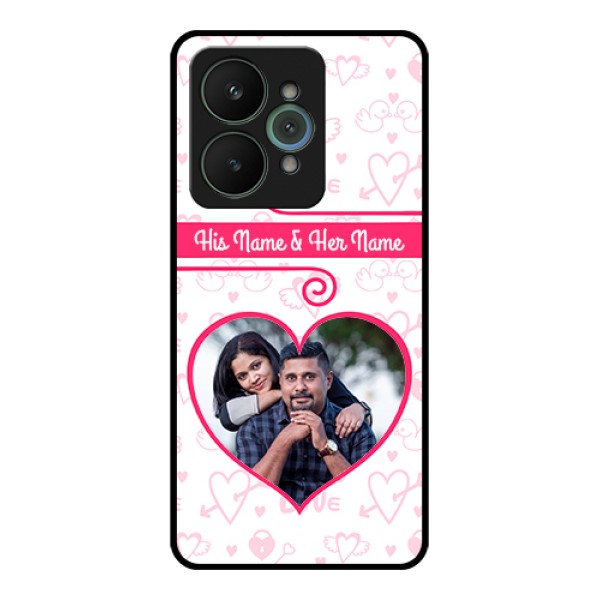 Realme 15 5G Custom Glass Phone Case - Heart Shape Love Design