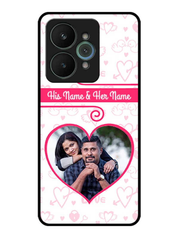 Custom Realme 15 5G Custom Glass Phone Case - Heart Shape Love Design