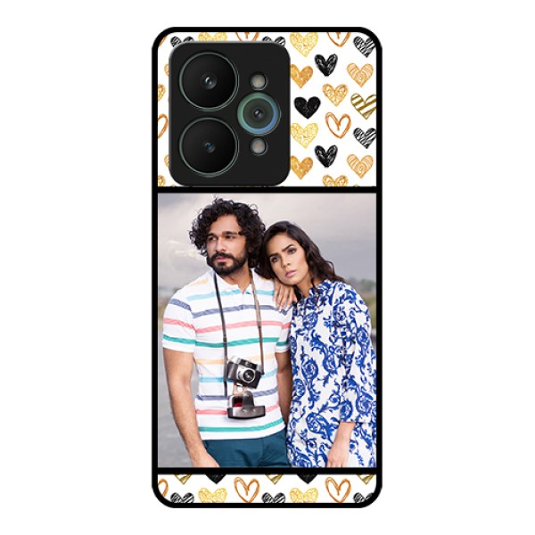Realme 15 5G Custom Glass Phone Case - Love Symbol Design