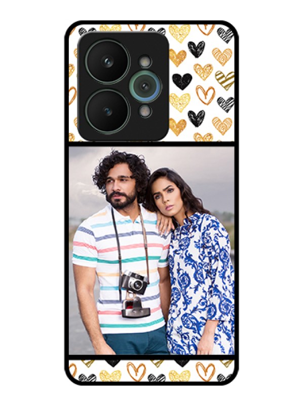 Custom Realme 15 5G Custom Glass Phone Case - Love Symbol Design