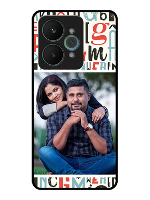Custom Realme 15 5G Custom Glass Phone Case - Alphabet Design