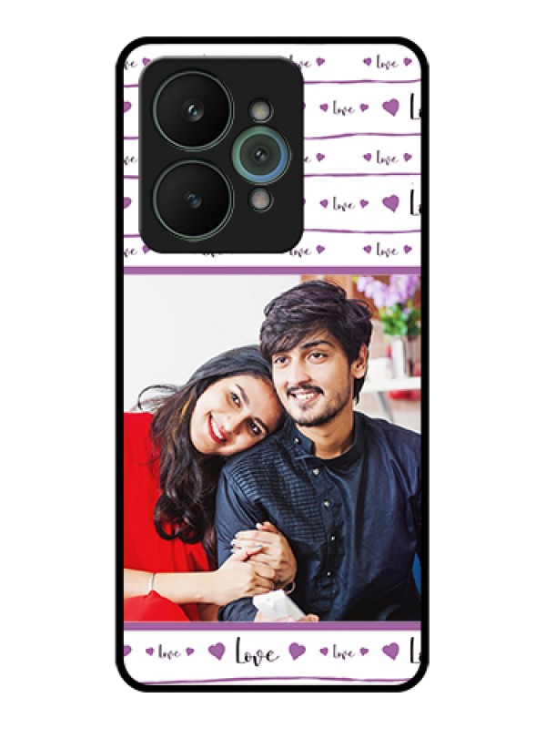 Custom Realme 15 5G Custom Glass Phone Case - Couples Heart Design