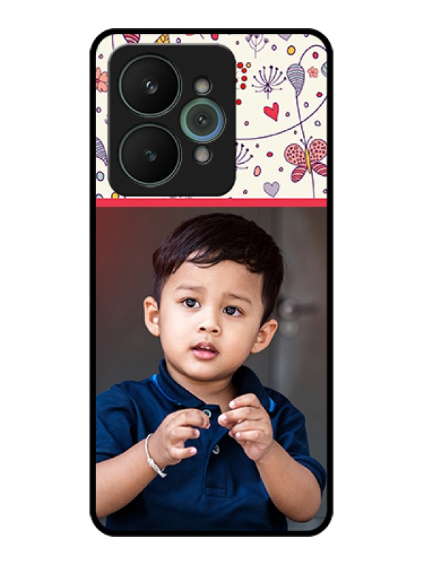 Custom Realme 15 5G Custom Glass Phone Case - Premium Floral Design