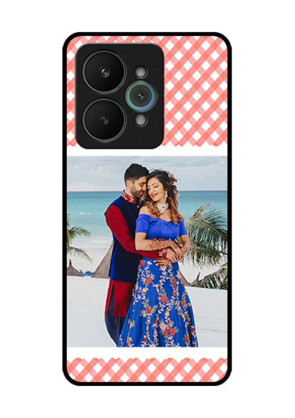 Realme 15 5G Custom Glass Phone Case - Pink Pattern Design