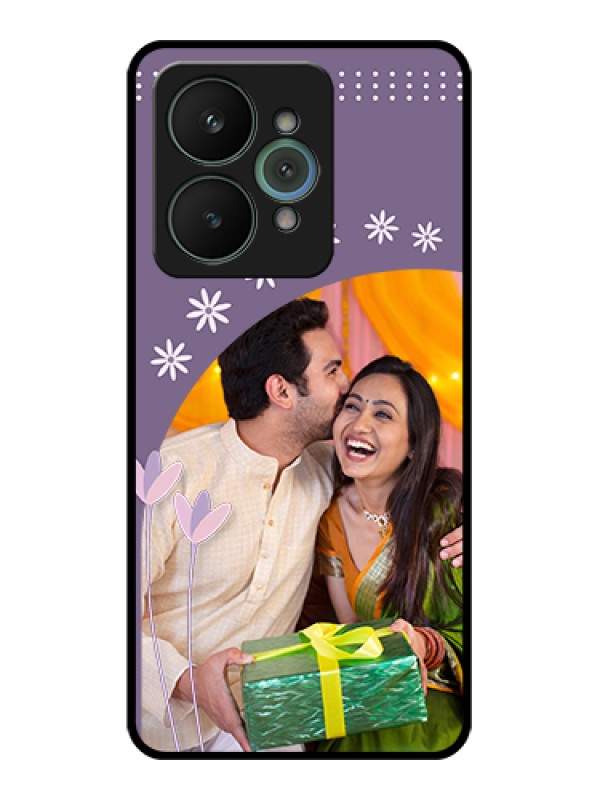 Custom Realme 15 5G Custom Glass Phone Case - Lavender Flowers Design