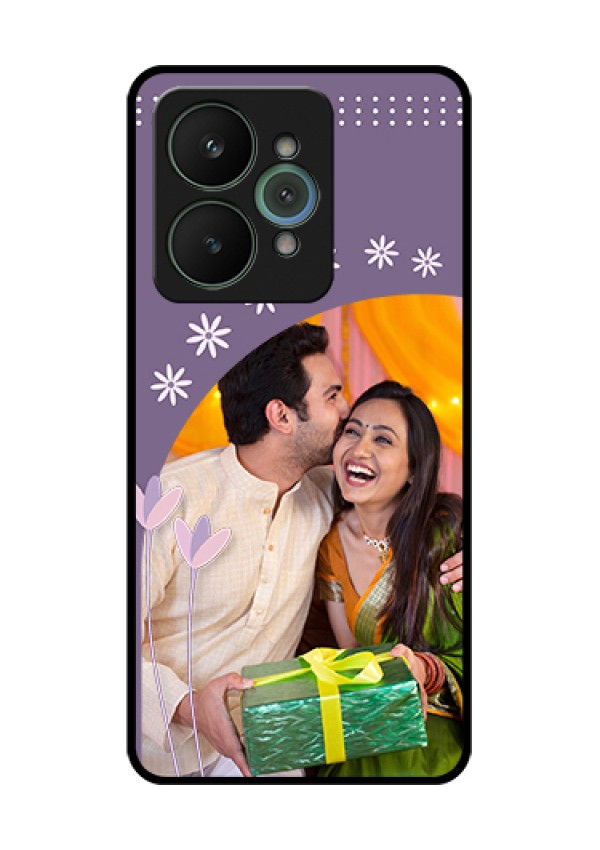 Realme 15 5G Custom Glass Phone Case - Lavender Flowers Design