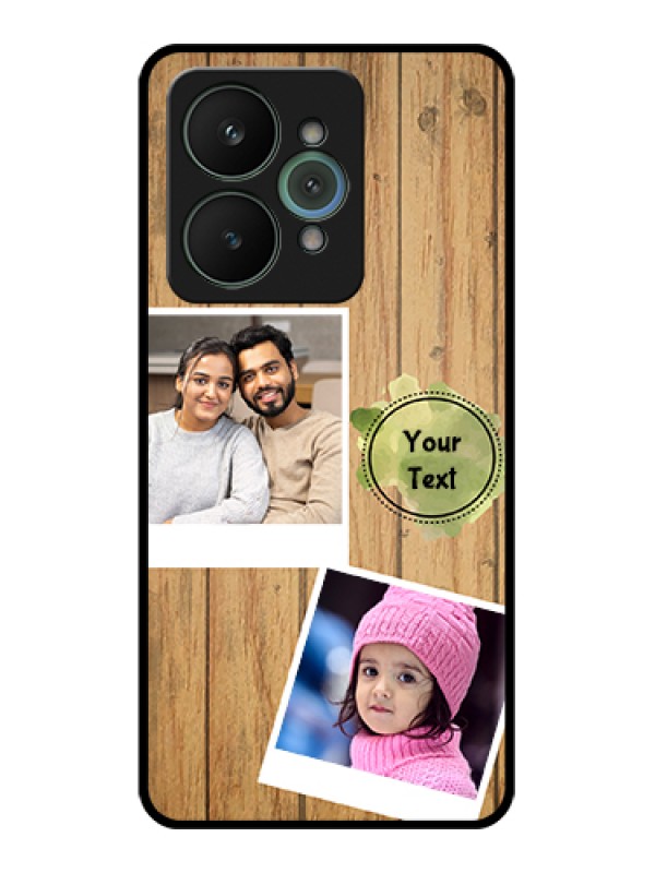Custom Realme 15 5G Custom Glass Phone Case - Wooden Texture Design