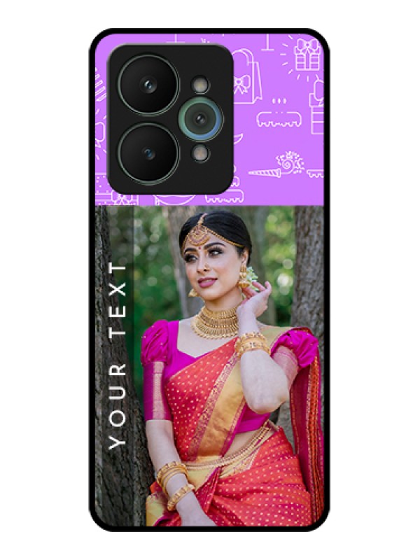 Custom Realme 15 5G Custom Glass Phone Case - Birthday Icons Design