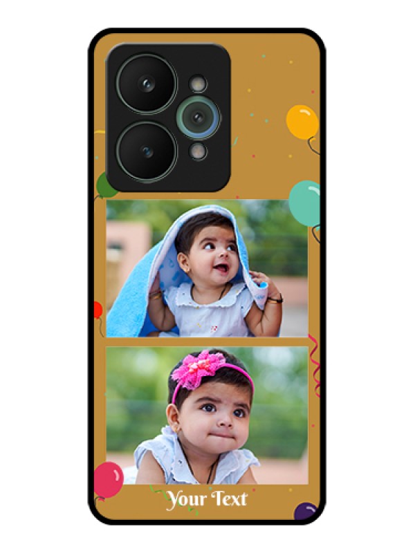 Custom Realme 15 5G Custom Glass Phone Case - Image Holder With Birthday Celebrations Design
