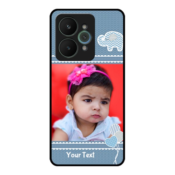 Realme 15 5G Custom Glass Phone Case - With Kids Pattern Design Realme 15 5G Custom Glass Phone Case - With Kids Pattern Design