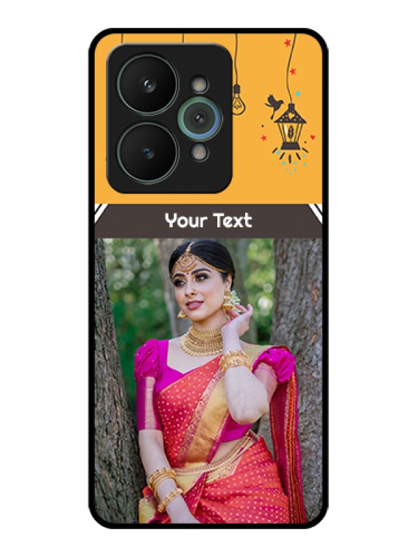 Custom Realme 15 5G Custom Glass Phone Case - With Family Picture And Icons