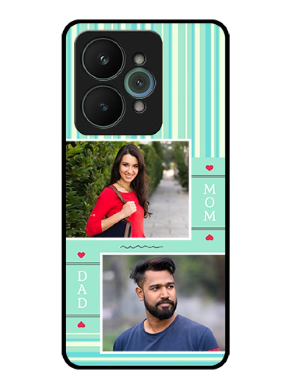 Custom Realme 15 5G Custom Glass Phone Case - Mom & Dad Pic Design
