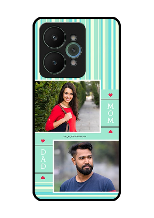 Realme 15 5G Custom Glass Phone Case - Mom & Dad Pic Design