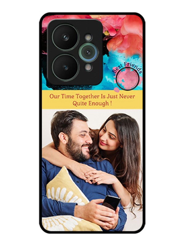 Custom Realme 15 5G Custom Glass Phone Case - Quote With Acrylic Painting Design