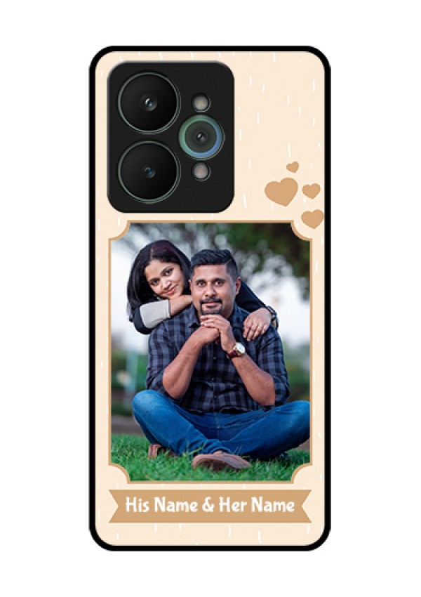 Realme 15 5G Custom Glass Phone Case - With Confetti Love Design