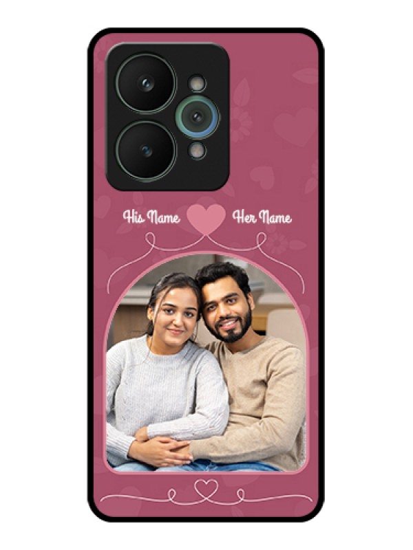 Custom Realme 15 5G Custom Glass Phone Case - Love Floral Design