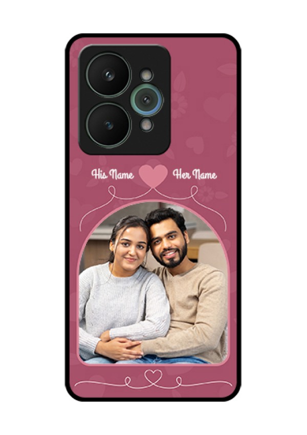 Realme 15 5G Custom Glass Phone Case - Love Floral Design