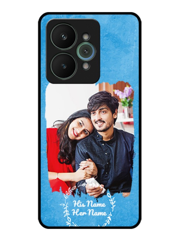 Custom Realme 15 5G Custom Glass Phone Case - Blue Color Vintage Design