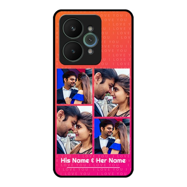 Realme 15 5G Custom Glass Phone Case - I Love You Pink Design