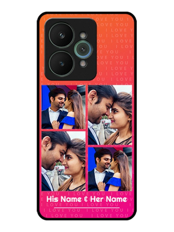 Custom Realme 15 5G Custom Glass Phone Case - I Love You Pink Design