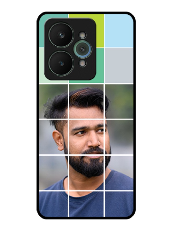 Custom Realme 15 5G Custom Glass Phone Case - With White Box Pattern