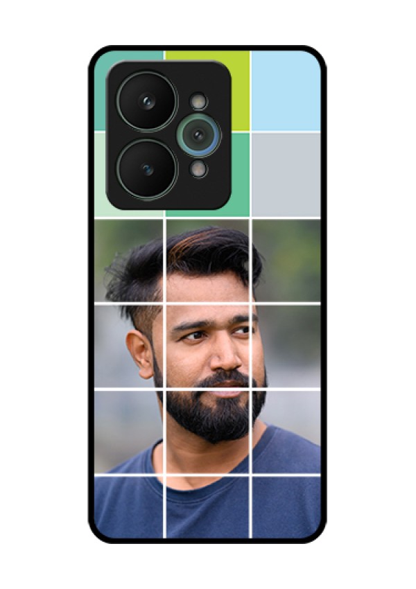 Realme 15 5G Custom Glass Phone Case - With White Box Pattern