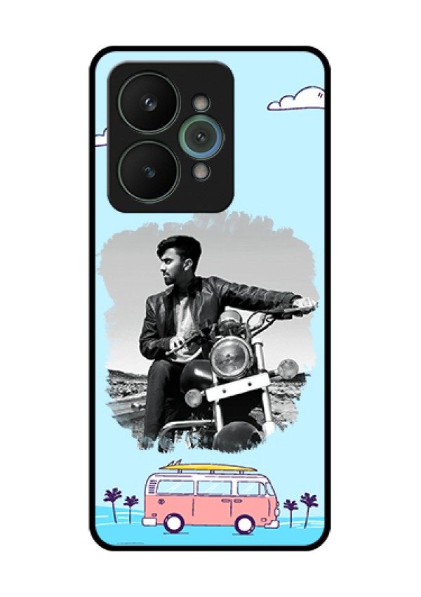 Realme 15 5G Custom Glass Phone Case - Travel & Adventure Design