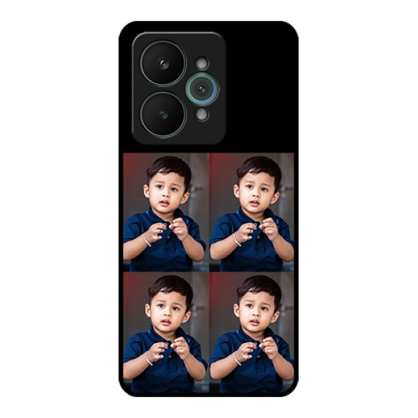 Realme 15 5G Custom Glass Phone Case - 4 Image Holder Design