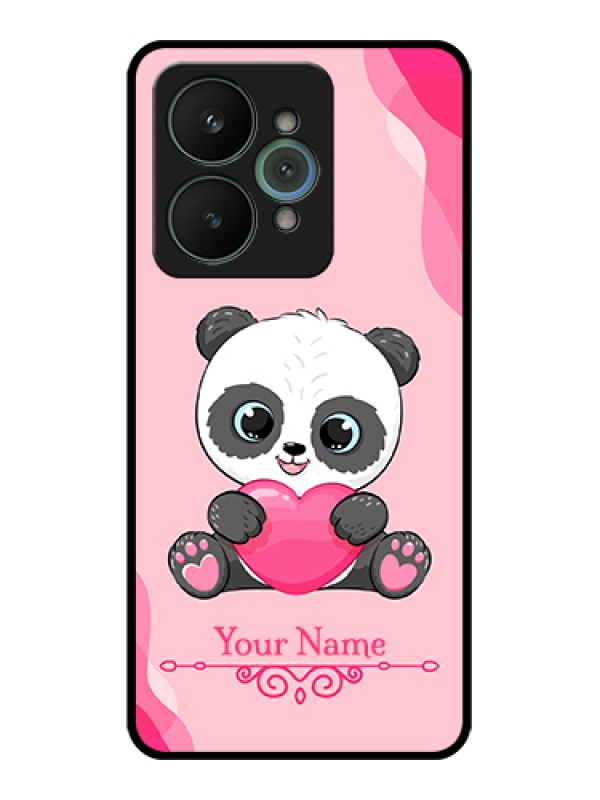 Custom Realme 15 5G Custom Glass Phone Case - Cute Panda Design