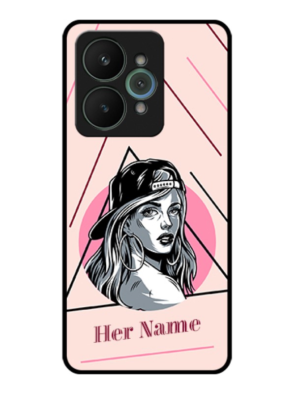 Custom Realme 15 5G Custom Glass Phone Case - Rockstar Girl Design