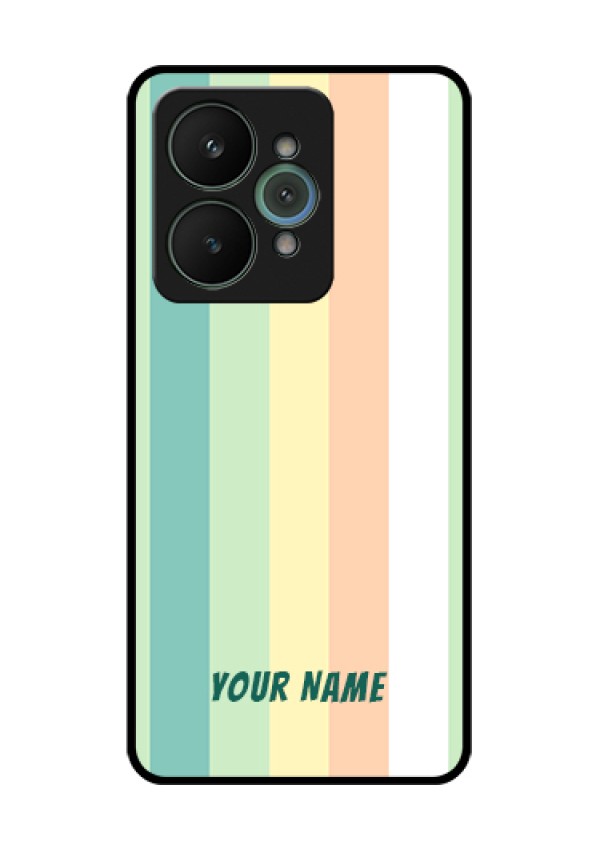 Realme 15 5G Custom Glass Phone Case - Multi - Colour Stripes Design