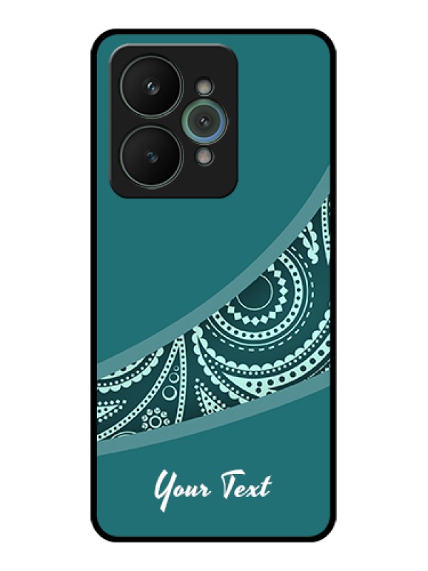 Custom Realme 15 5G Custom Glass Phone Case - Semi Visible Floral Design