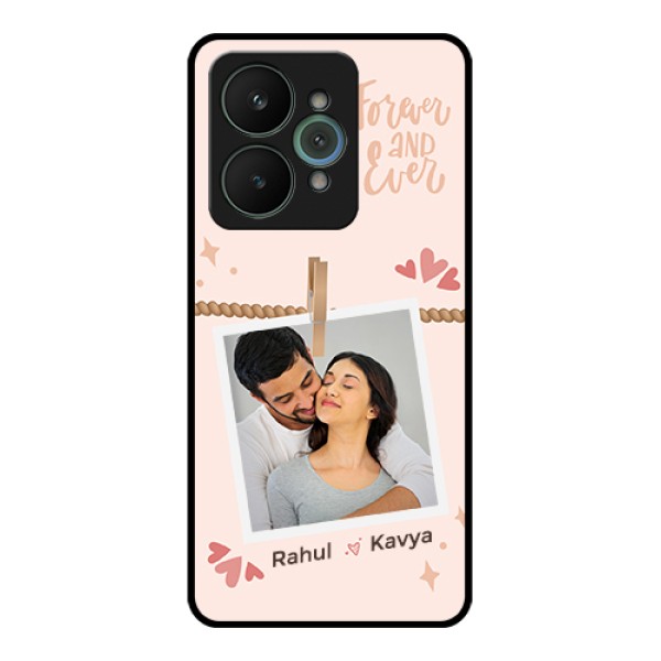 Realme 15 5G Custom Glass Phone Case - Forever And Ever Love Design Realme 15 5G Custom Glass Phone Case - Forever And Ever Love Design