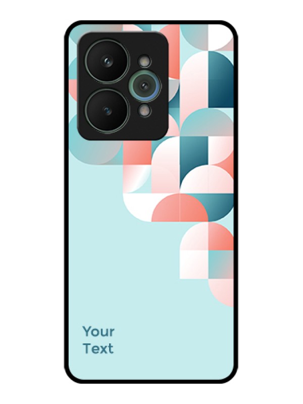 Custom Realme 15 5G Custom Glass Phone Case - Stylish Semi - Circle Pattern Design